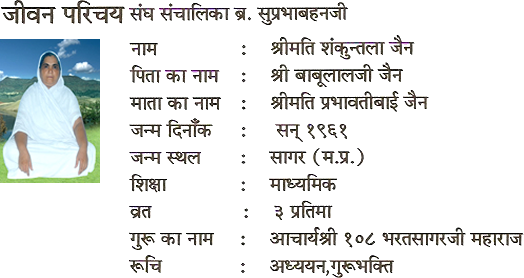 Shree. Suprabha Bahanji